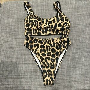 Leopard Print Bikini Set
